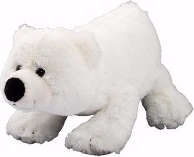 Pluche ijsbeer knuffel 17 cm