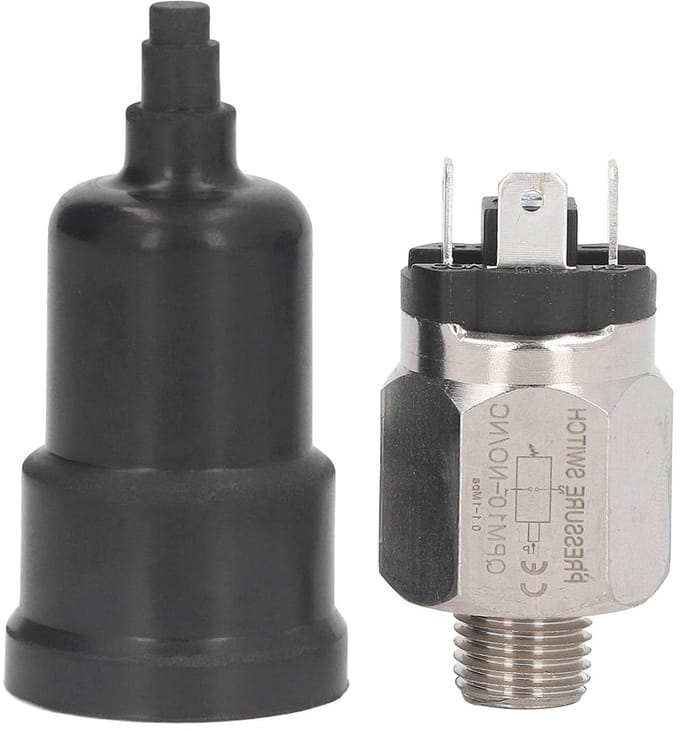 Pneumatisch Verstelbare Drukschakelaar 1/2 Inch Membraantype RVS - Voor Pomp