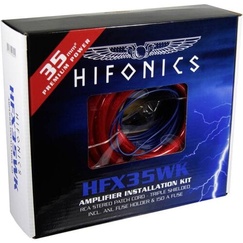 Hifonics Car-HiFi stroomkabelset 35 mm², 35 mm², 0.5 mm² Incl. stekker