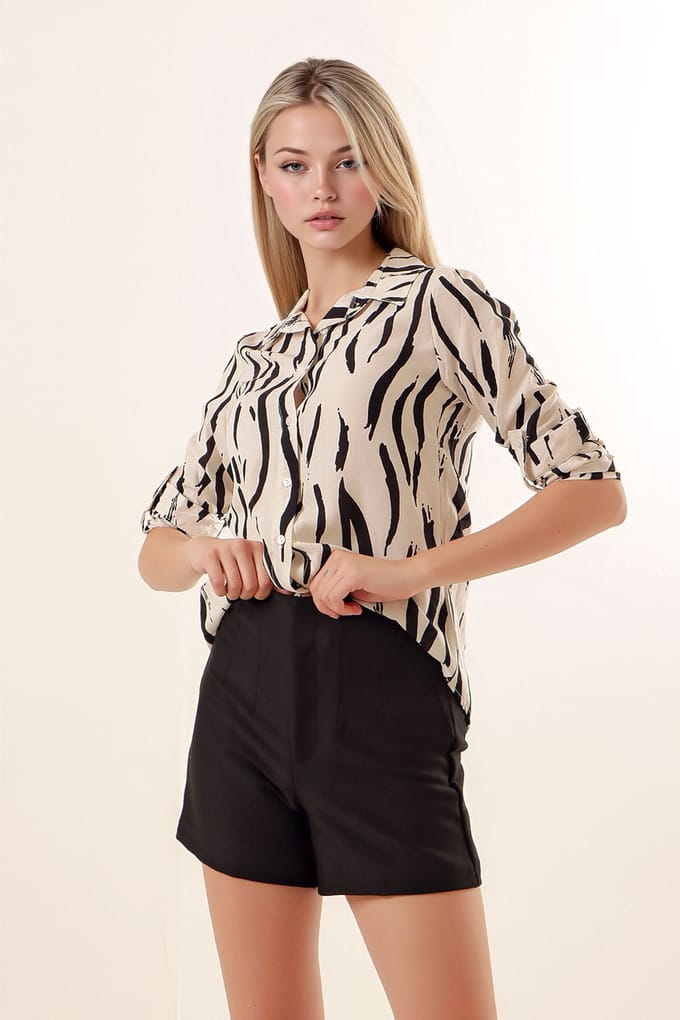 Gestreepte Lange Mouwen Shirt