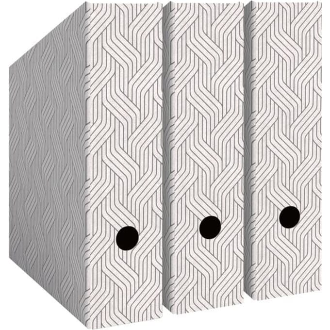 Leitz VON 6157-00-01 Tijdschriftencassette DIN A4 Wit Karton (dun) 3 stuk(s)