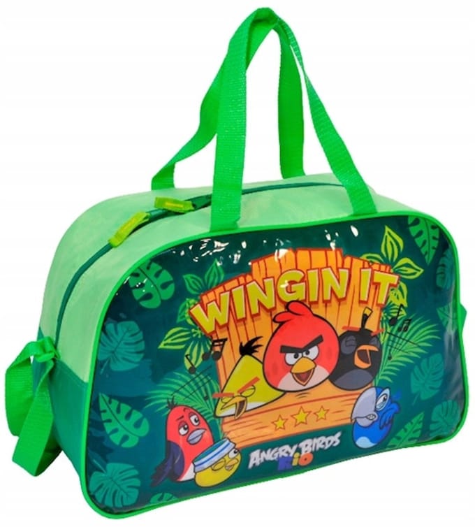 Angry Birds Sporttas Groen - Schoudertas voor Kinderen
