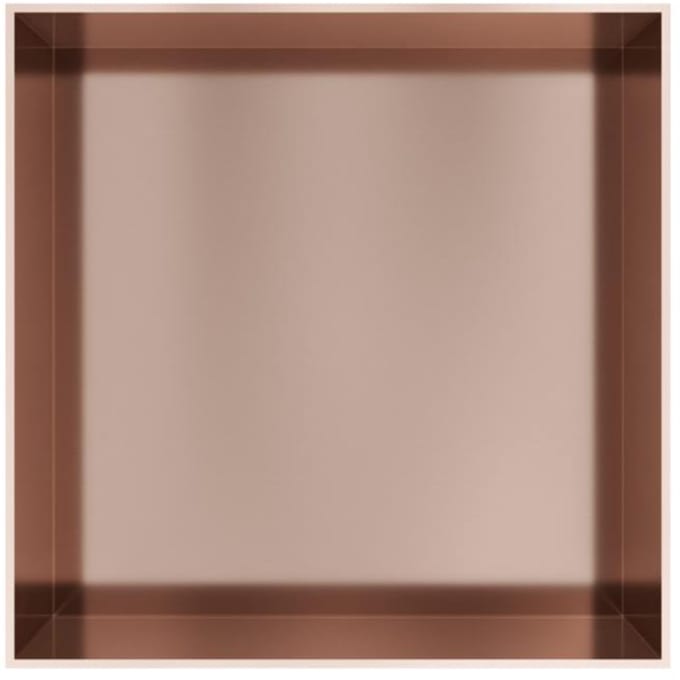 Hotbath &More BOX030F inbouwnis 30x30x10cm zonder frame geborsteld koper PVD