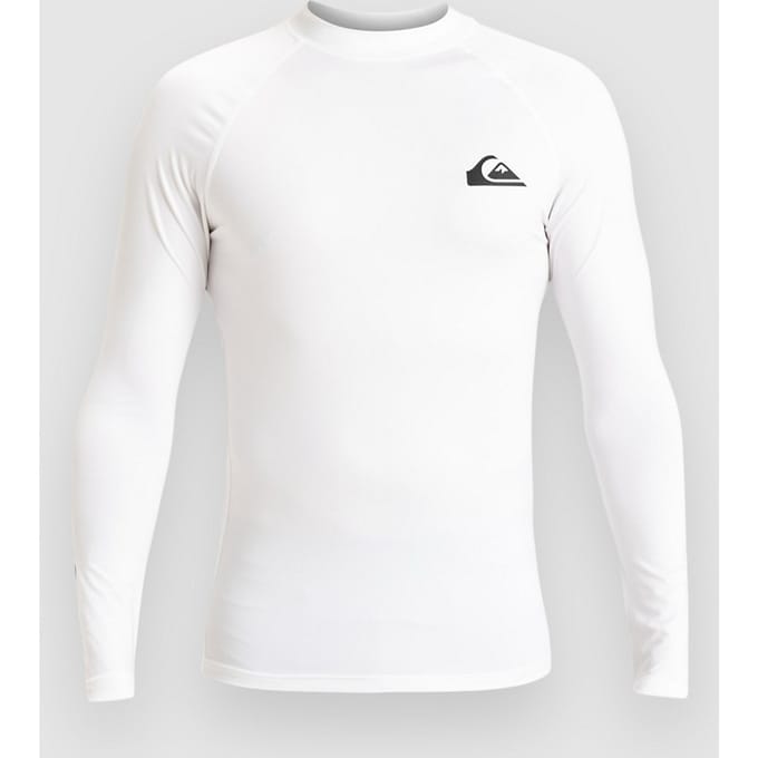 Quiksilver Upf50 Rash Guard Met Lange Mouwen Wit XS Man
