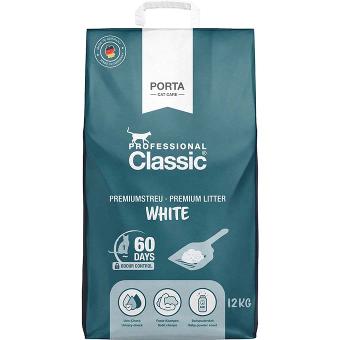 12kg Classic White Professional Kattenbakvulling