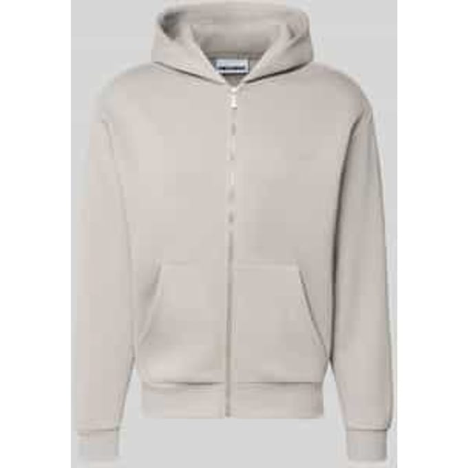 regular fit sweatjack met kangoeroezak