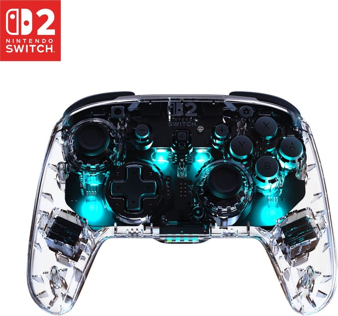 Turtle Beach Afterglow - Clear - Wireless Controller - Nintendo Switch