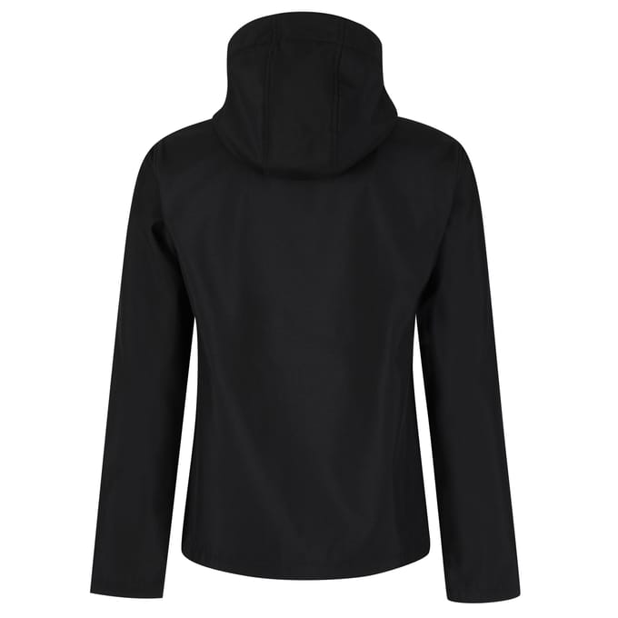 Regatta Heren Venturer 3 Layer Hooded Soft Shell Jacket (Zwart)