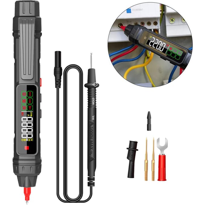 Multimeter Pen Type Digitale Multimeter 4000 Counts AC/DC Spanningstester Professionele Stroommeter