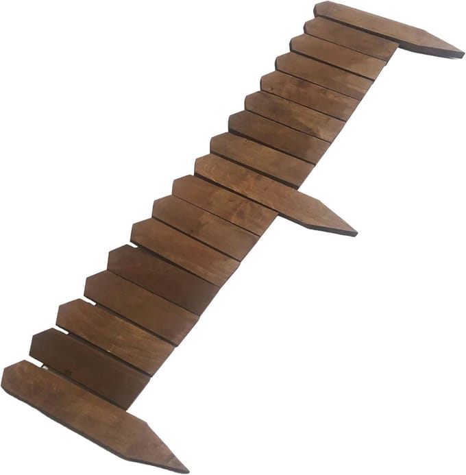 Houten Tuinhek Beukenhout - Flexibele Sieromheining 120 cm x 20 cm