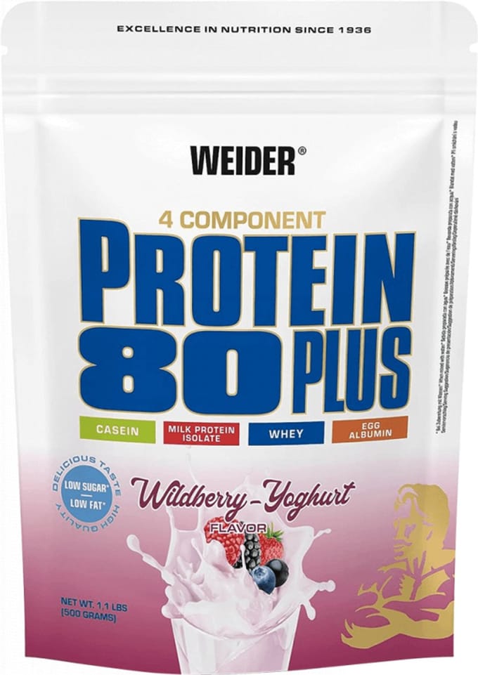 Weider Protein 80 Plus (500g) Wildberry-Yoghurt - Eiwitten - Eiwit Mix