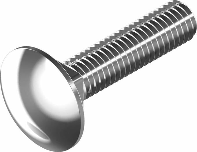(24 STUKS) M6x16 SLOTBOUT RVS-A2 (AISI 304) DIN 603 (ISO 8677)