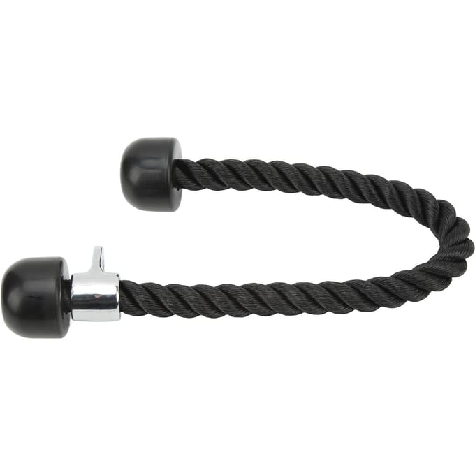 Dubbelkoppig Trainings Biceps Pull Down Touw Gym Oefening Triceps Spier Fitness Spanningstouw black