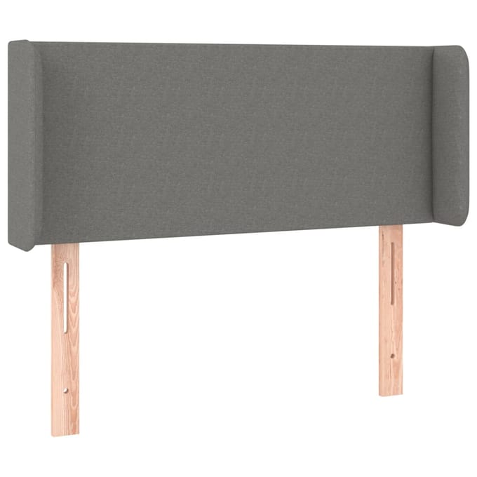 vidaXL - Hoofdbord - LED - 83x16x78/88 - cm - stof - donkergrijs