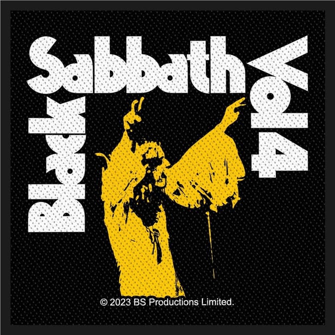 Black Sabbath - Vol 4 Patch - Zwart