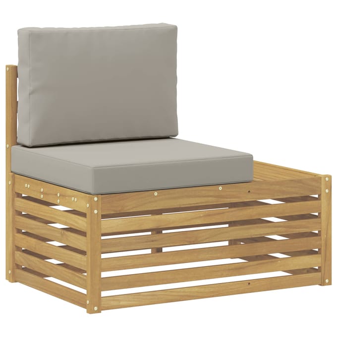vidaXL - Buiten - eindsofa - Massief - Acacia - Hout - Wit