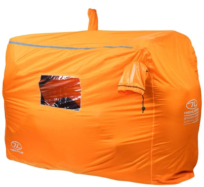 Highlander noodtent Storm Vault Survival Shelter 4-5 persoons - Oranje