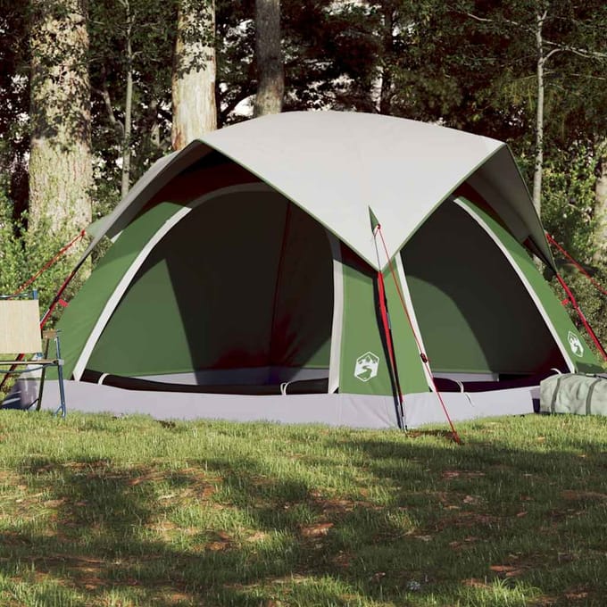 Tente de camping pour 4 personnes Verte Imperméable