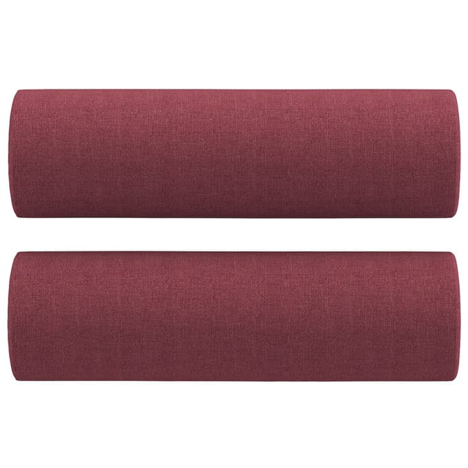 vidaXL - Sierkussens - 2 - st - 15x50 - cm - stof - wijnrood