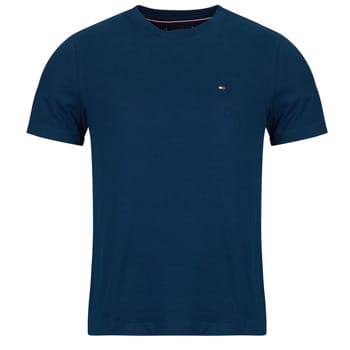 Tommy Hilfiger Flag Embroidery T-shirt Sky Blue Maat: XXL | Basic T-Shirts Outlet | Heren | Blauw