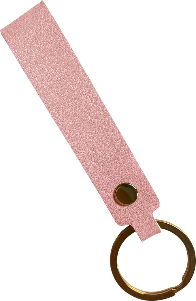 Sleutelhanger Auto Met Sleutelring Leer Sleutelhanger Sleutelhanger Leer Dun - Lichtroze
