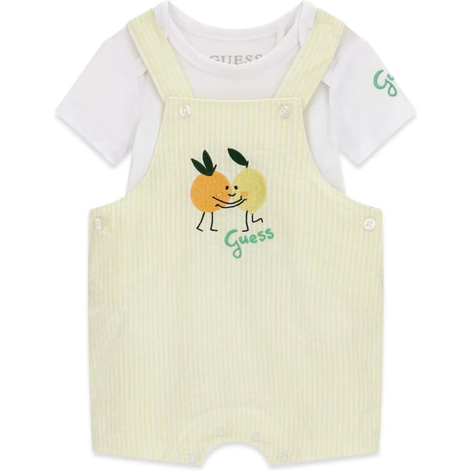 Set body+overall voor jongens baby Guess