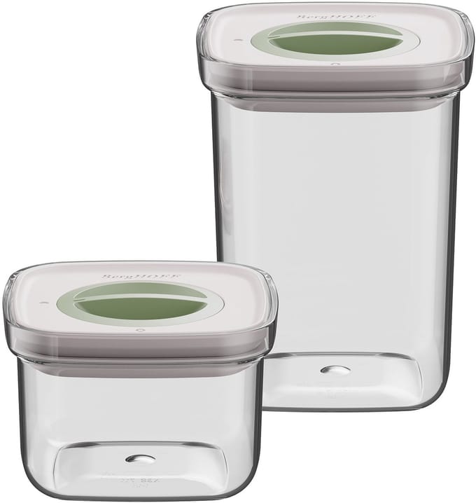 LEO 2-delige smart seal voedselcontainer set - Transparant -