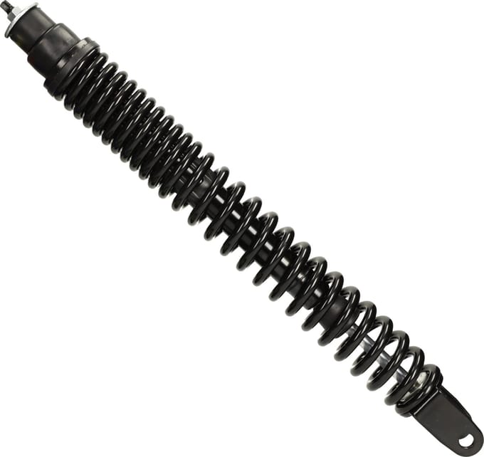 Schokbreker voor Vespa Primavera, Sprint 445mm zwart