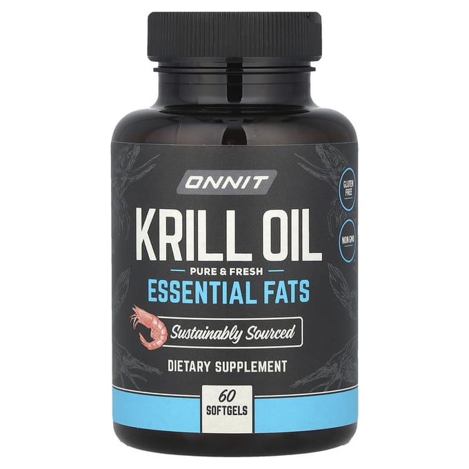 Onnit - Krillolie - Krill Oil - Pure & Fresh - Essential Fats - 60 capsules