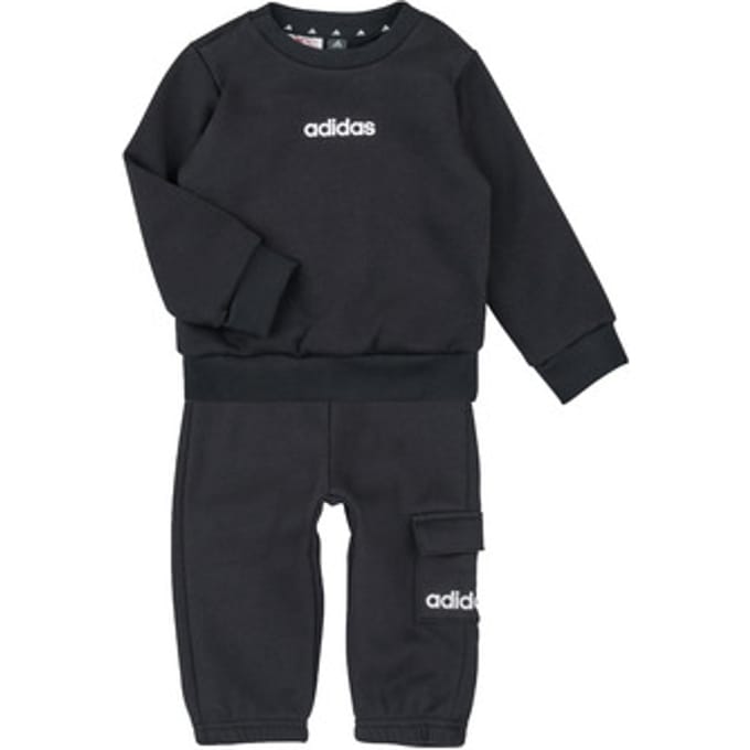 Adidas Essentials Linear Joggers Set Zwart 3-6 Months Kinderen
