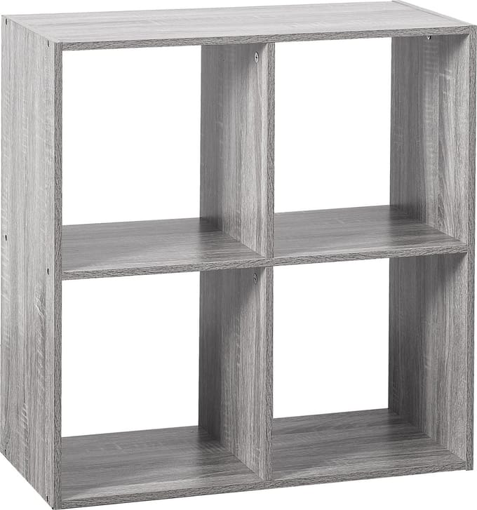 5five 4-Vaks Plankeenheid - Grijs, 67,6 x 32 x 67,6 cm