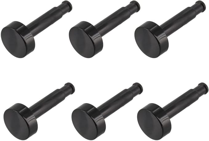 Universele Oven Knoppen Set (6 stuks) - Zwart | Timer & Thermostaat Handvatten