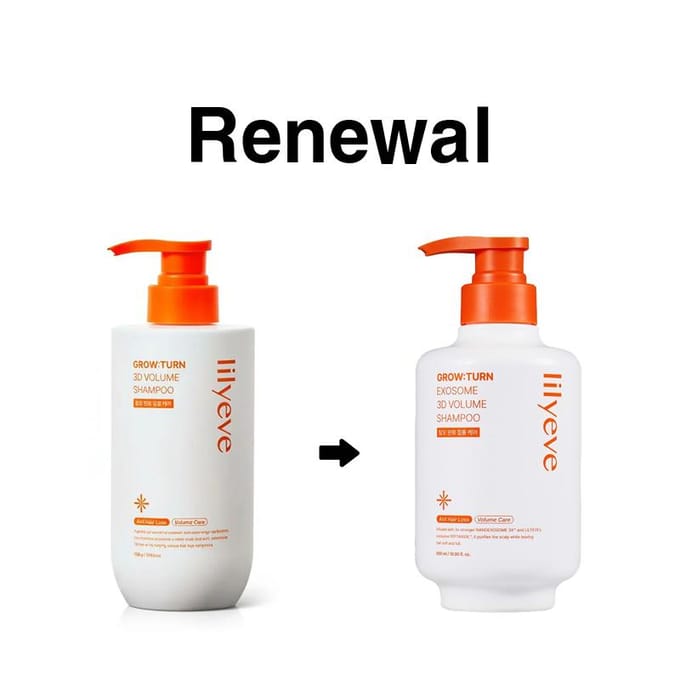 [lilyeve] Grow Turn Exosoom 3D Volume Shampoo 500ml white