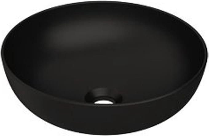 Plieger Round waskom - 38x38x13.6cm - mat zwart