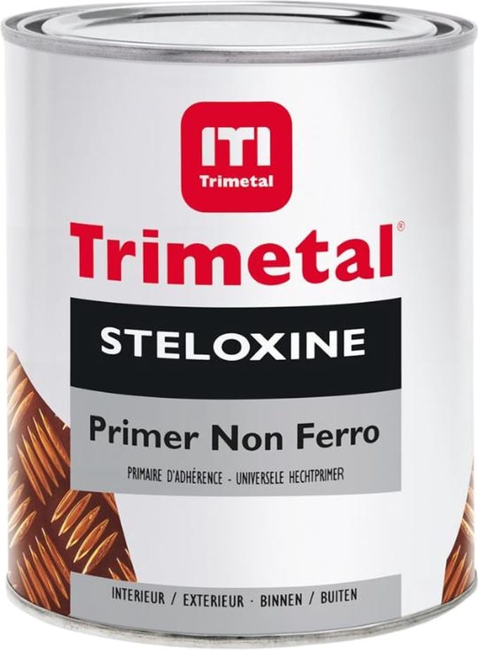 Trimetal Steloxine Primer Non Ferro - 0,5 l - 10 m²/l - Grijs