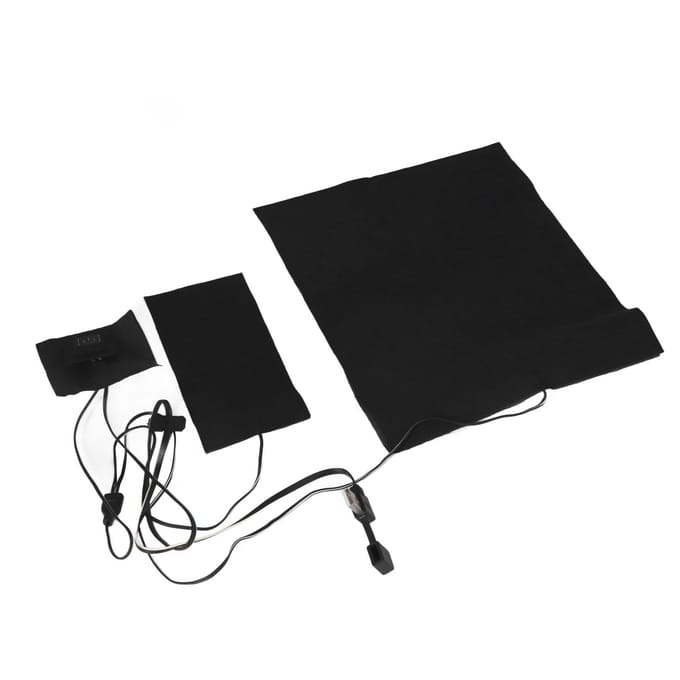 2 in 1 Electric Heating Pad with 3 Gear Adjustable Temperature Waterproof USB Power Heating Warmer white
