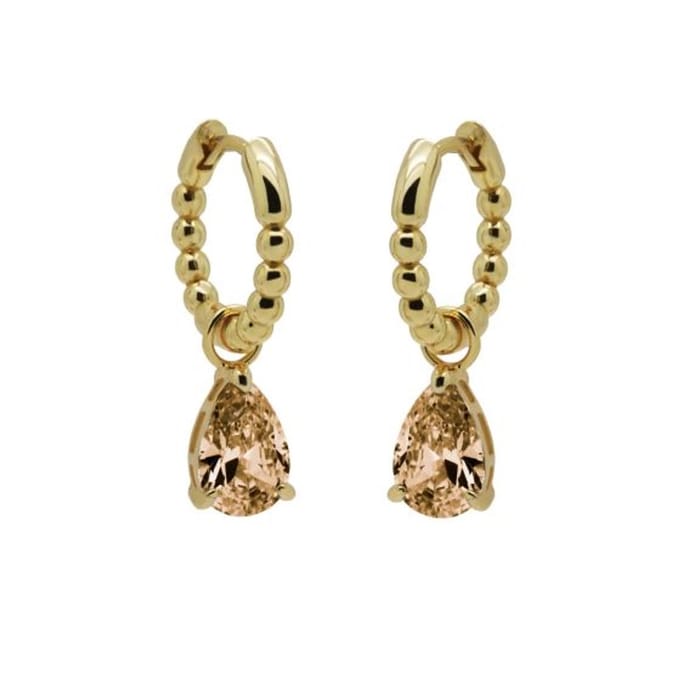 Karma Oorhangers Drop Champagne Goud