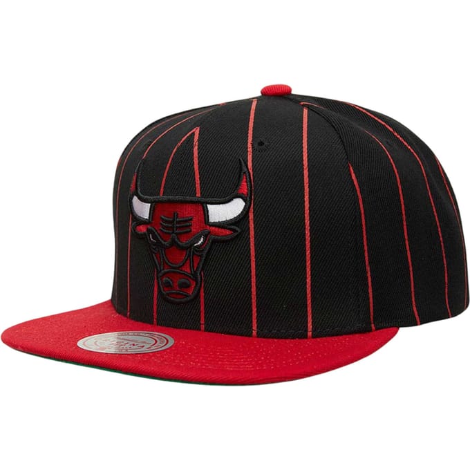 Mitchell And Ness NBA Chicago Bulls Pinstripe Snapback Pet Zwart