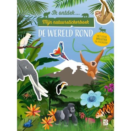 Ik Ontdek: Mijn Natuurstickerboek: De Wereld Rond