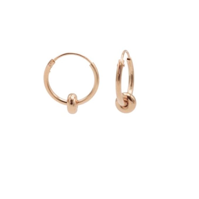 Karma symbols Oorring oval dot Rose M2913