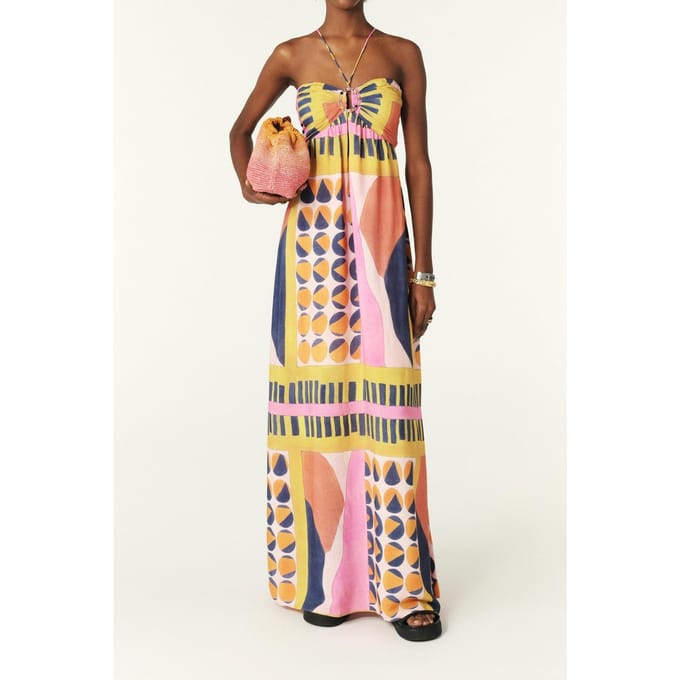 BA&SH Robe Molly Rose Maat: L | Maxi Jurken Outlet | Dames | Geel