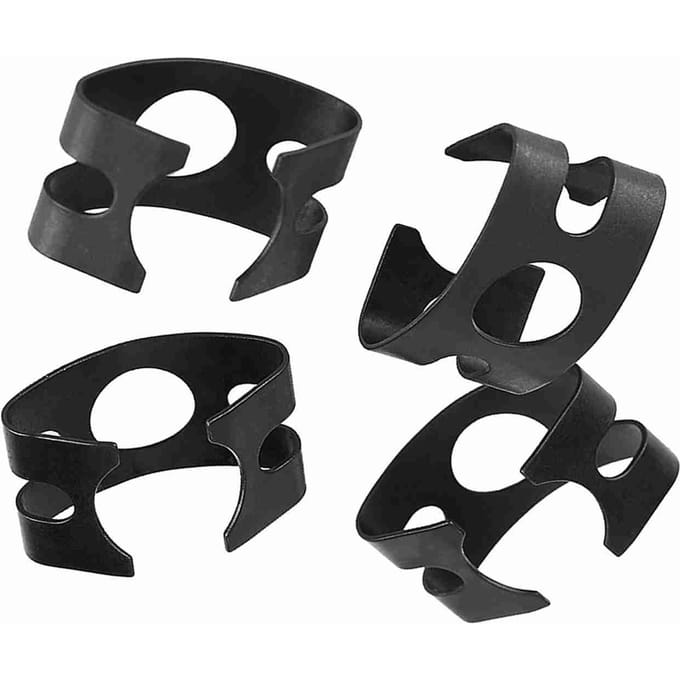 4 stuks Remleidingklemmen voor Golf MK1 MK2 Cabriolet Scirocco 1.6 1.8 GTI 4D0611715B black