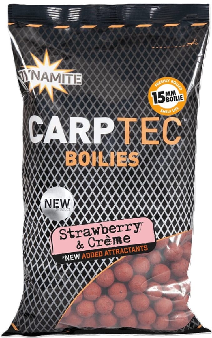 Carp Spirit Carptec Boilies | 1.8kg 20mm Strawberry & Creme