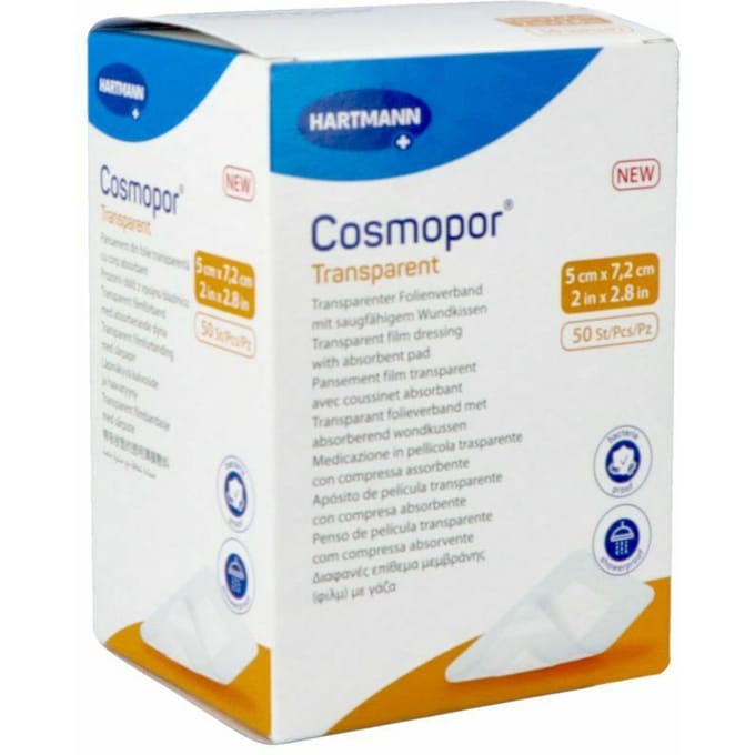 Cosmopor Transparent 5cmx7,2cm 50 9010511