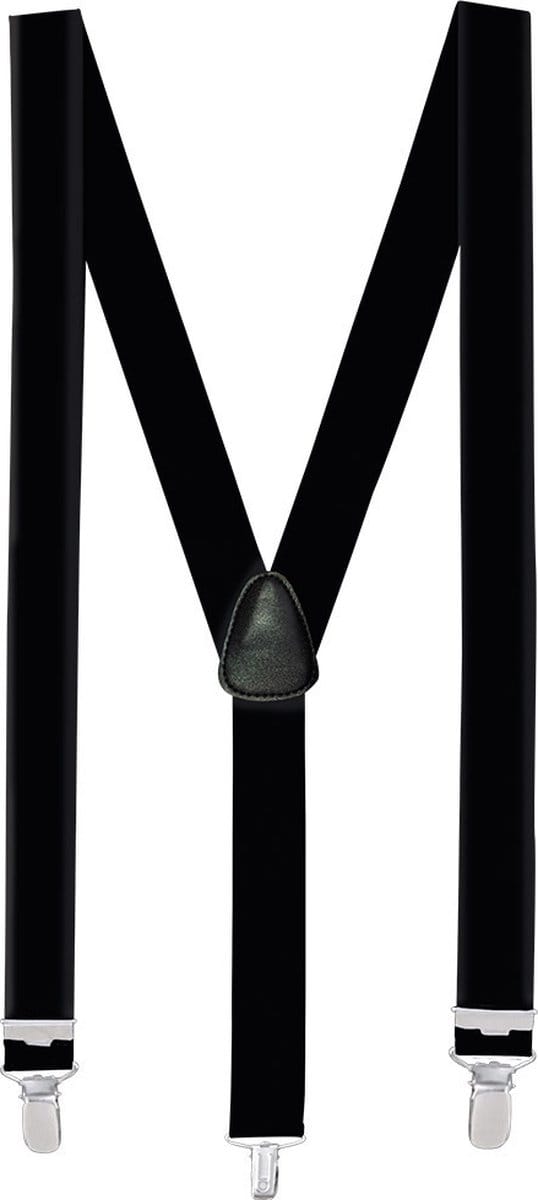 Mr. Pefe Bretels  Strecht - One size - Zwart