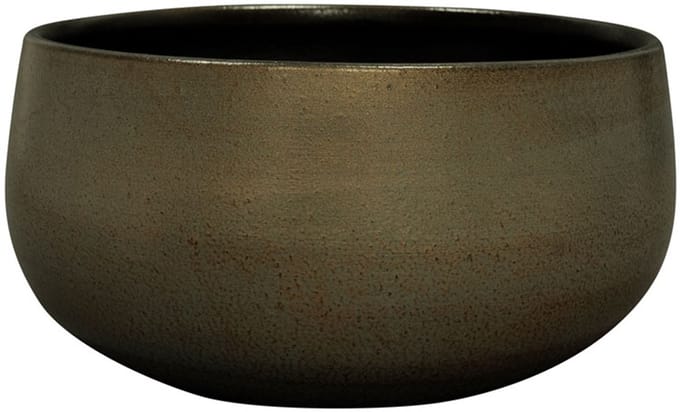 Ter Steege - Keramiek Bloempot - Groen - D28 x H13 cm - Opening 23,5 cm
