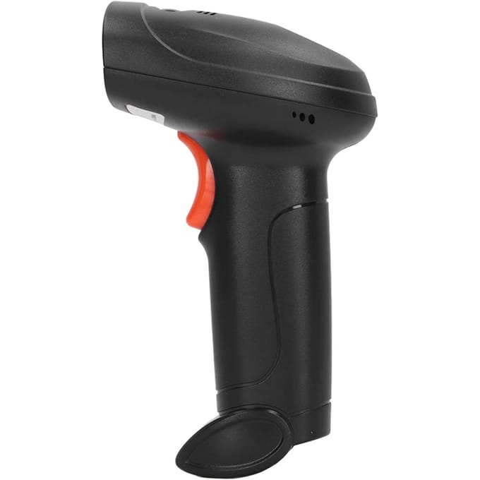 Draadloze Barcodescanner Intelligente Stem USB 2.4G en Bluetooth 2D QR-codelezer voor Supermarkt Express Magazijn black