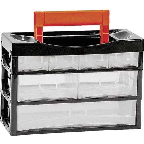 Alutec 66010 Assortimentskoffer Aantal vakken: 7 Incl. handgreep Inhoud 1 stuk(s)