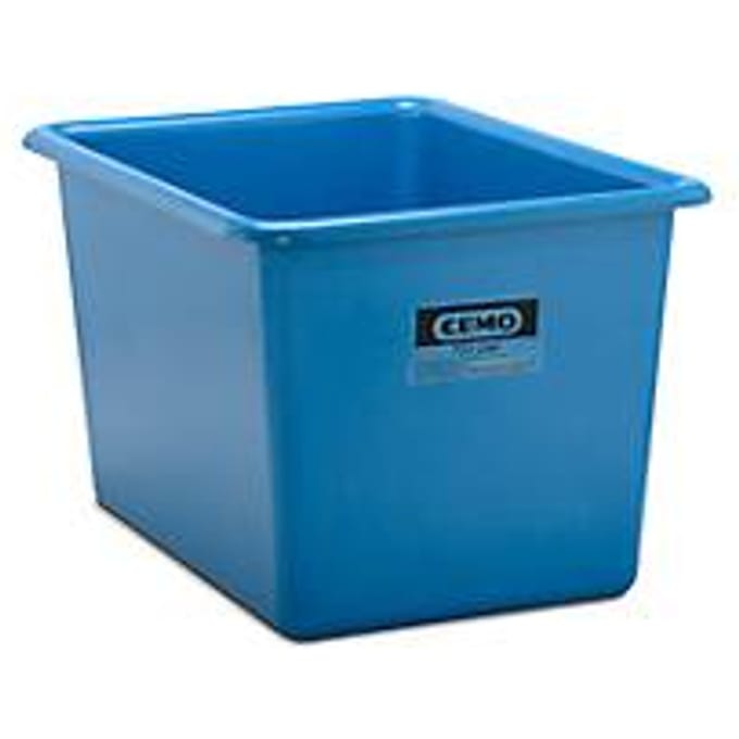 Rechthoekige container Standaard, GFK, 700 l, blauw