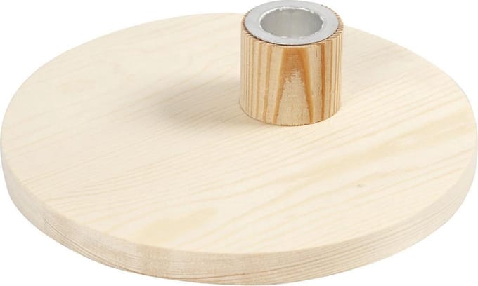 Kandelaar, H: 4 cm, d 16 cm, 1 stuk